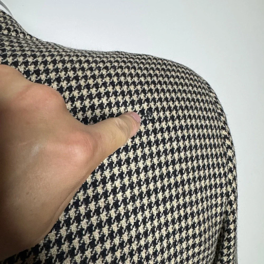 Southwick for Harrison LTD Houndstooth‎ Wool Blazer Jacket Size 43R